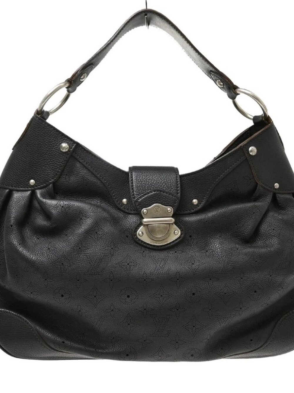 Louis Vuitton Black Mahina Solar PM Handbag
